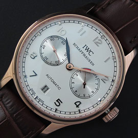 IWC ポルトギーゼ, Asian ムーブメント搭載 7日パワーリザーブ計フル稼働！