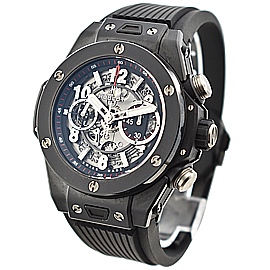 優良店HUBLOT ウブロ ビッグバン ウニコ ブラックマジック セラミック 411.CI.1170.RX (Noob工場最新版)