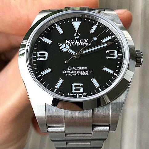 MENS腕時計 ロレックス エクスプローラーM214270-0003新型ダイヤル（noob工場V11）
